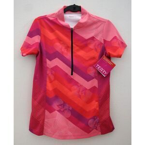Terry 630840A2BZ3 Women's Sz S Level Up Pink Actif Biking Jersey